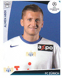 Almen Abdi FC Zurich samolepka UEFA Champions League 2009/10 #199